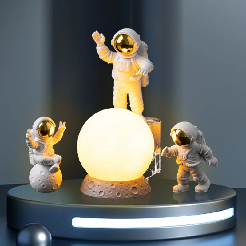 Astronaut Moonlight Desktop Decor