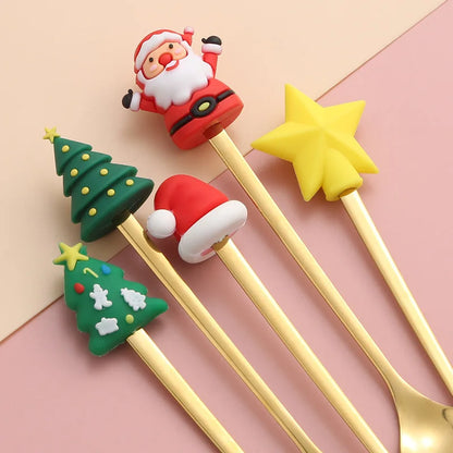 Jolly Christmas Spoon & Fork Set