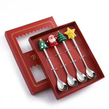 Jolly Christmas Spoon & Fork Set